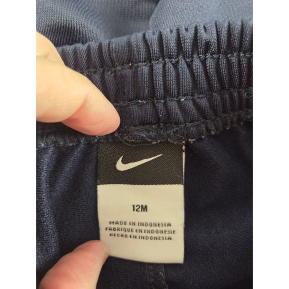 NIKE Infant Baby Toddler 12 Mos. Track Pants Navy - Picture 3 of 5